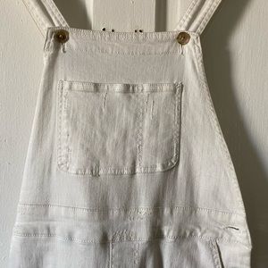 Oil to and the Letter Press Anthropologie White Overalls